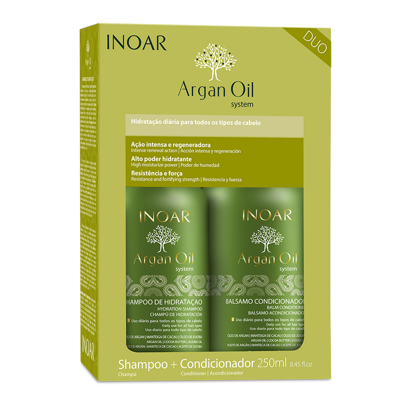 Argan oil kit - shampoo and conditioner INOAR