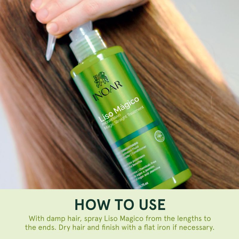 INOAR Magic Straight Fluid – Heat Protection, Frizz Control & Hydration with Argan Extract for Dry & Damaged Hair how to use