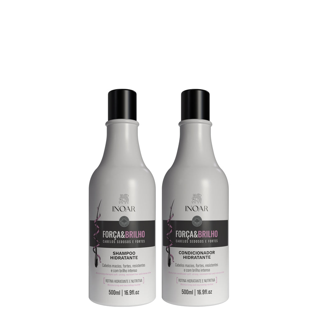 INOAR Strength and Shine Shampoo and Conditioner Kit for damaged hair