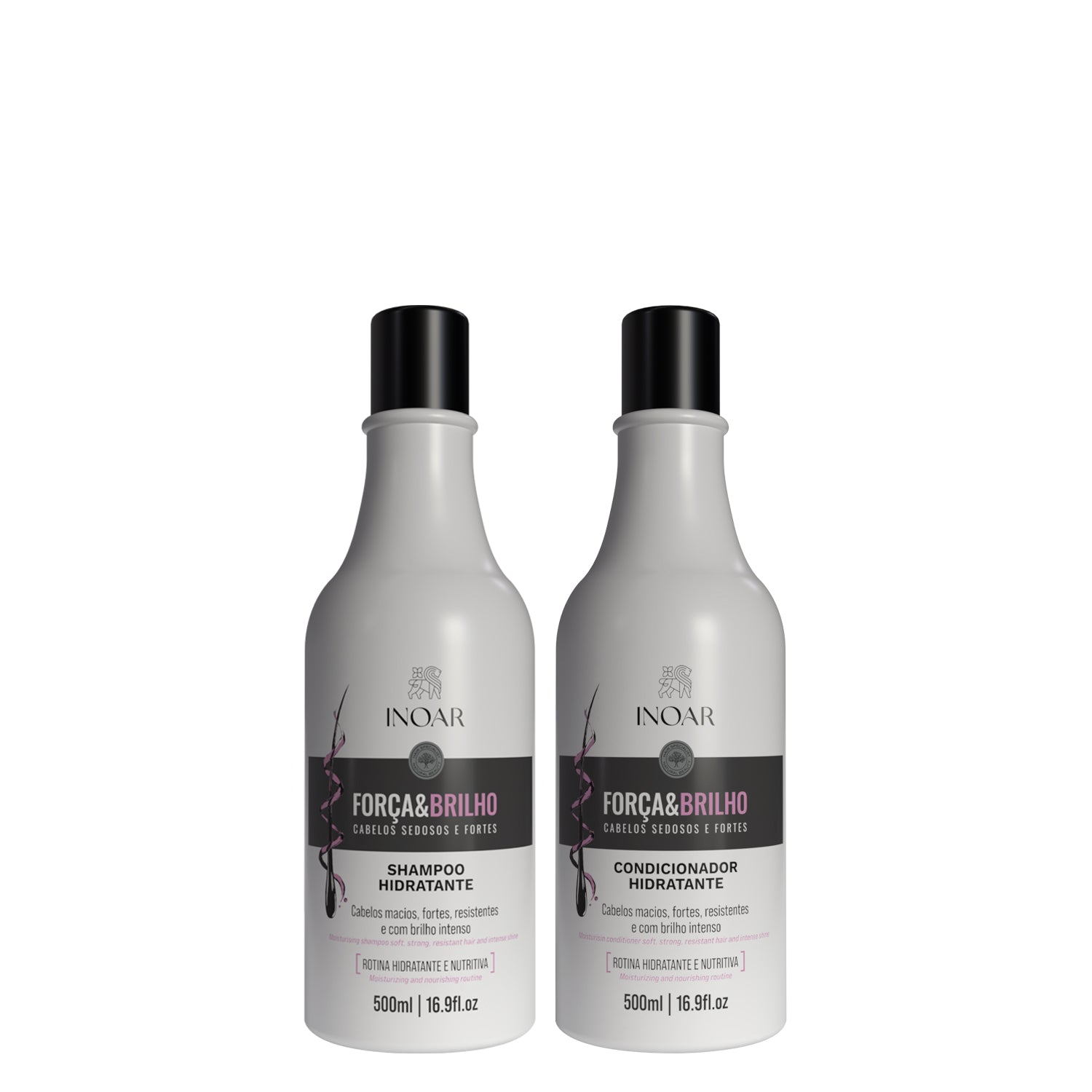 INOAR Strength and Shine Shampoo and Conditioner Kit for damaged hair