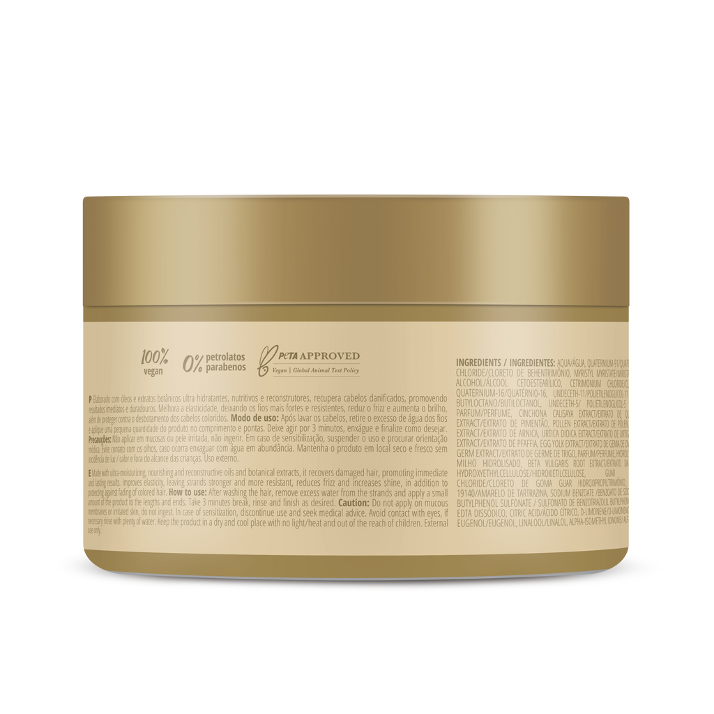 INOAR Absolut Daymoist mask close-up for hair repair care
