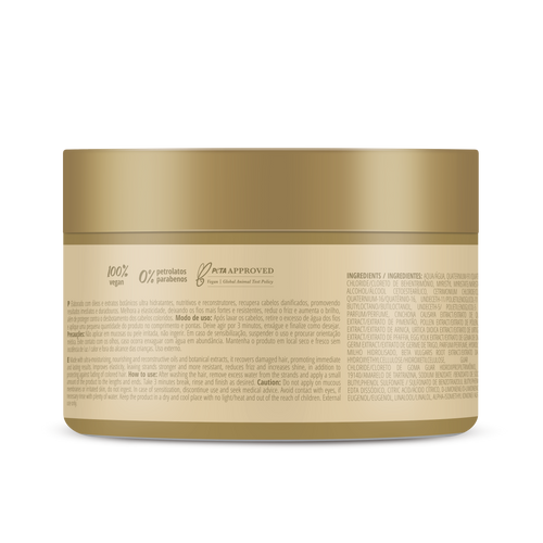 INOAR Absolut Daymoist mask close-up for hair repair care