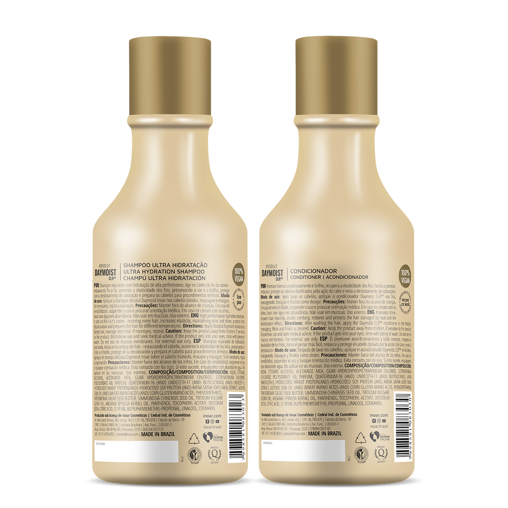 INOAR Absolut Daymoist duo close-up for damaged hair care