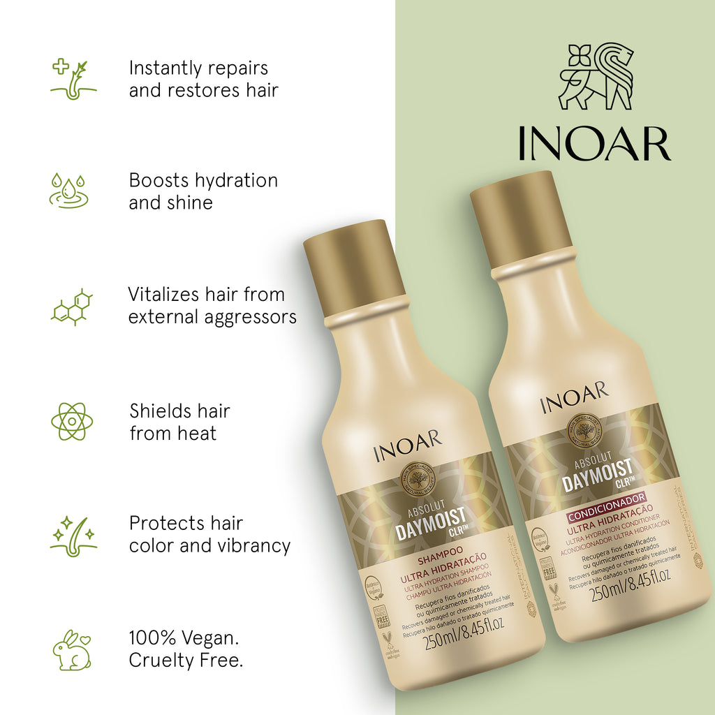 Professional color protection hair care duo with hydration and nourishment