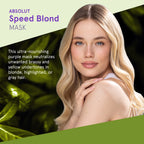 Purple hair mask for neutralizing yellow tones and brassiness