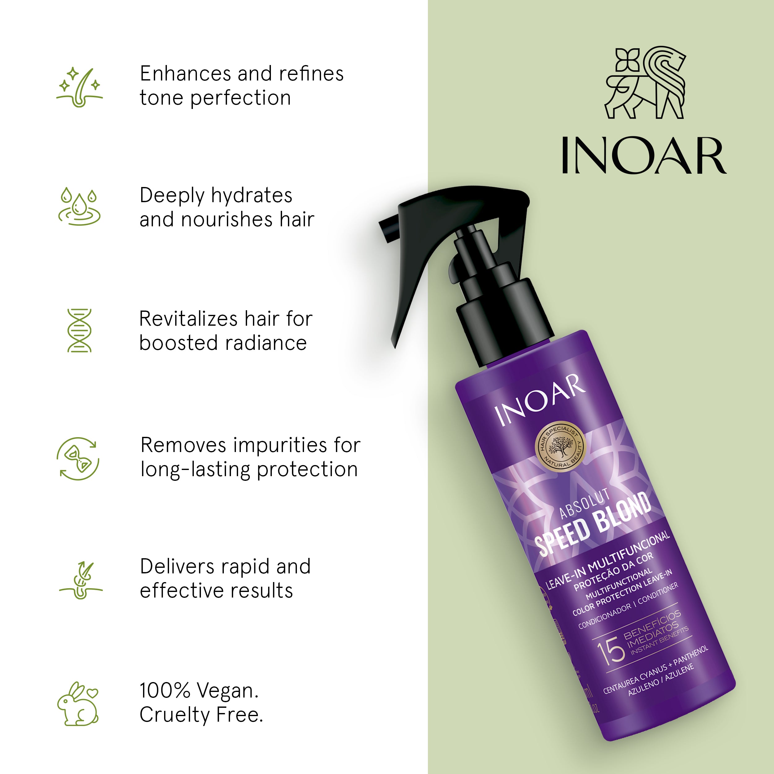 Lightweight blonde hair leave-in treatment for daily hydration and protection