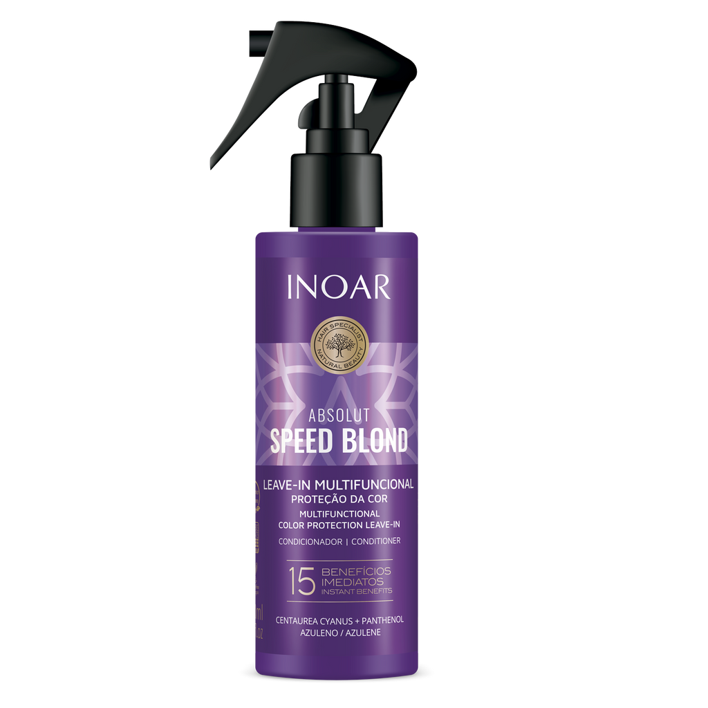 INOAR Absolut Speed Blond Leave-In for blonde, gray and silver hair toning