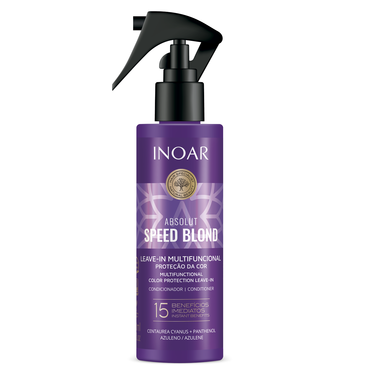 INOAR Absolut Speed Blond Leave-In for blonde, gray and silver hair toning