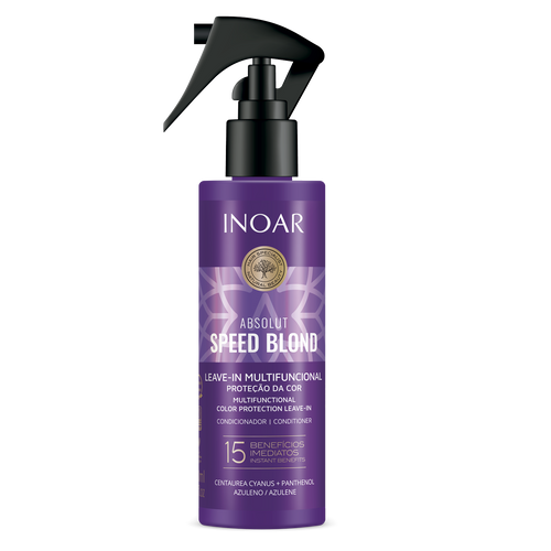 INOAR Absolut Speed Blond Leave-In for blonde, gray and silver hair toning