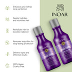 Purple shampoo and conditioner for neutralizing yellow tones and brassiness