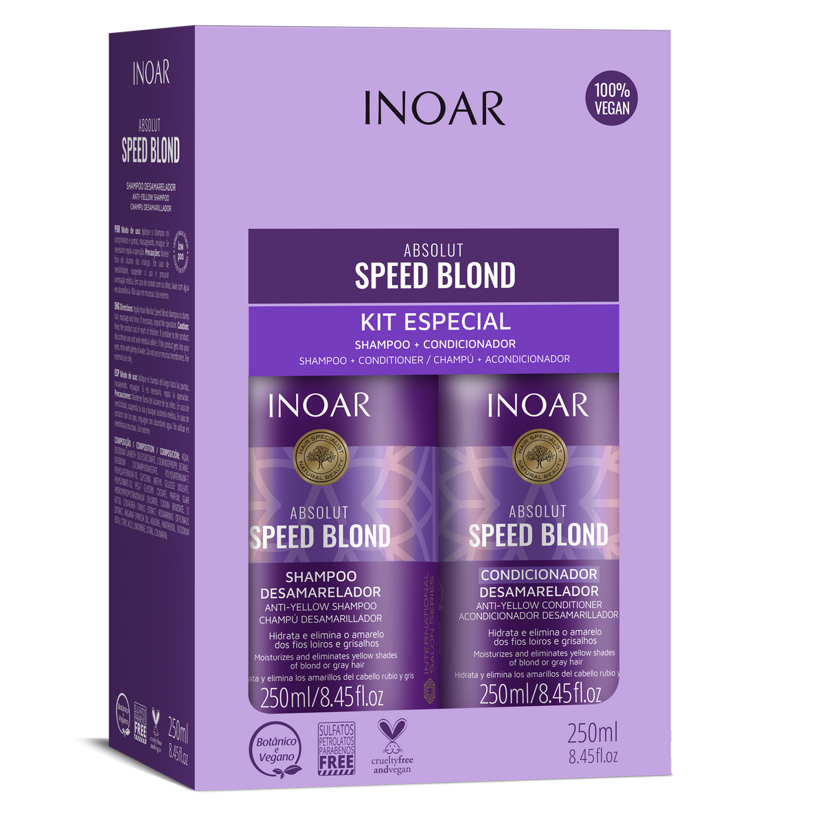 INOAR Absolut Speed Blond – Blonde Hair Toning & Hydration