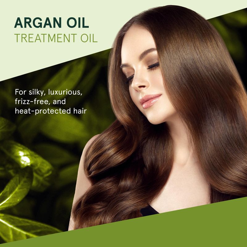Using INOAR argan oil serum as a finishing treatment for soft and glossy hair