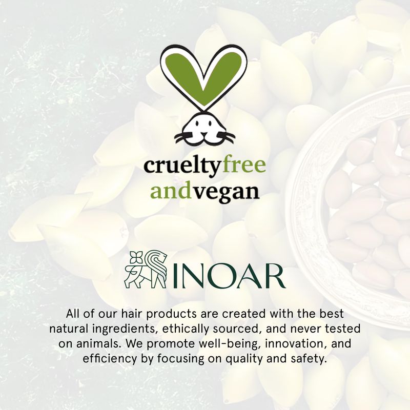 INOAR Argan oil hair serum is 100% vegan and cruelty free