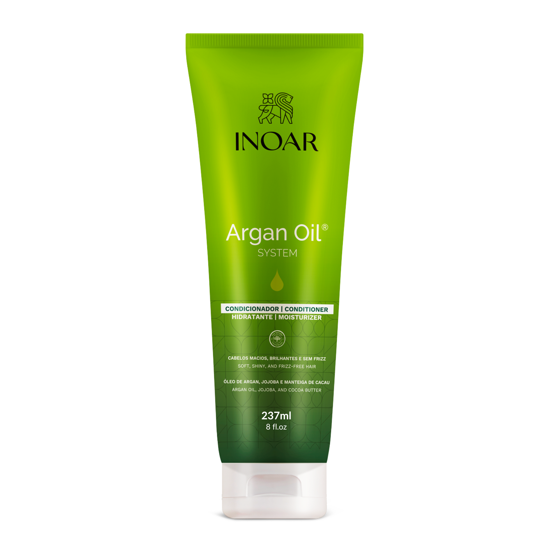 Hydrate, smooth, and detangle hair with INOAR Argan Oil Conditioner. Reduces frizz, restores moisture, and boosts softness, shine, and strength.