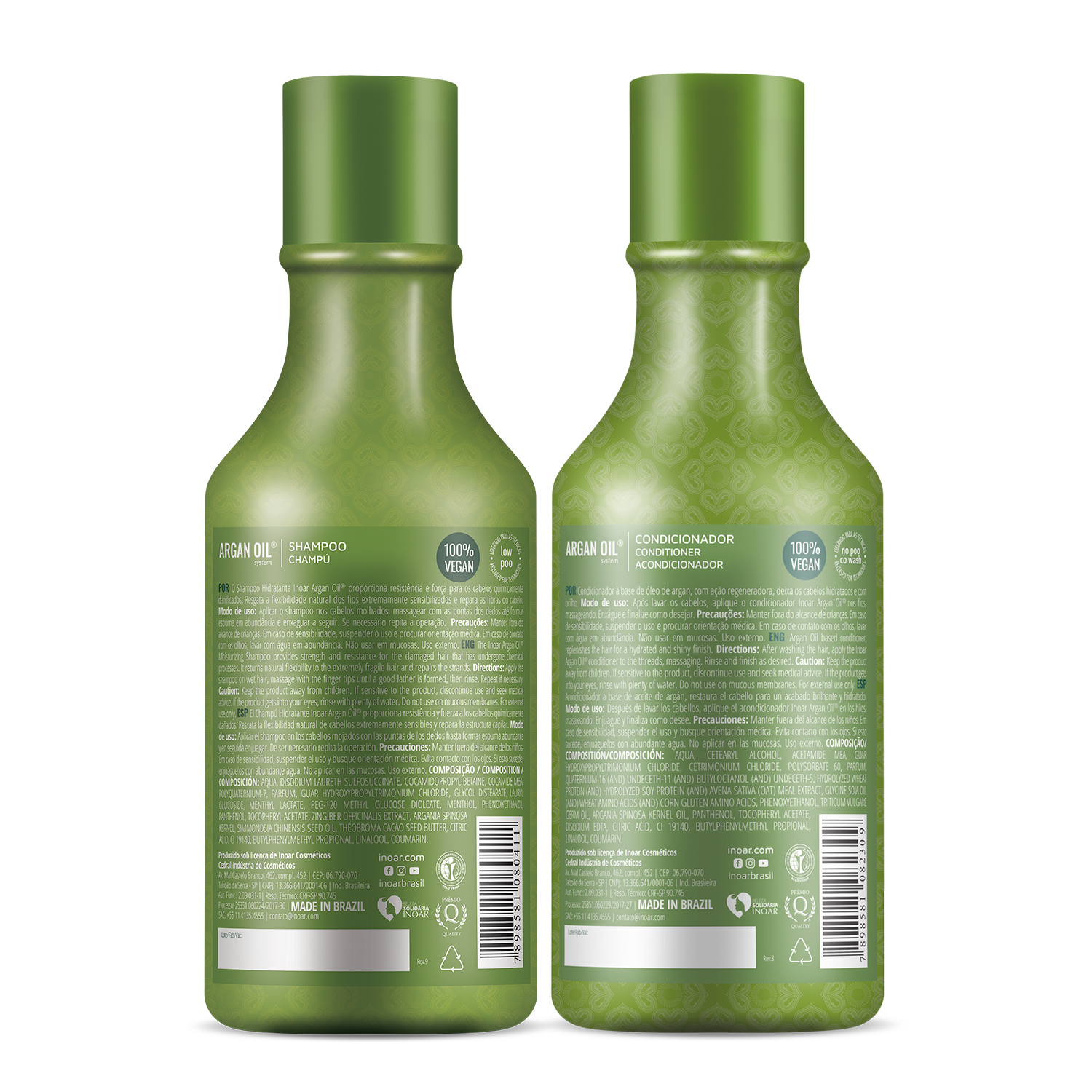 Hydrating hair care duo with argan oil, jojoba oil, and cocoa butter for dry hair. 100% vegan and cruelty free