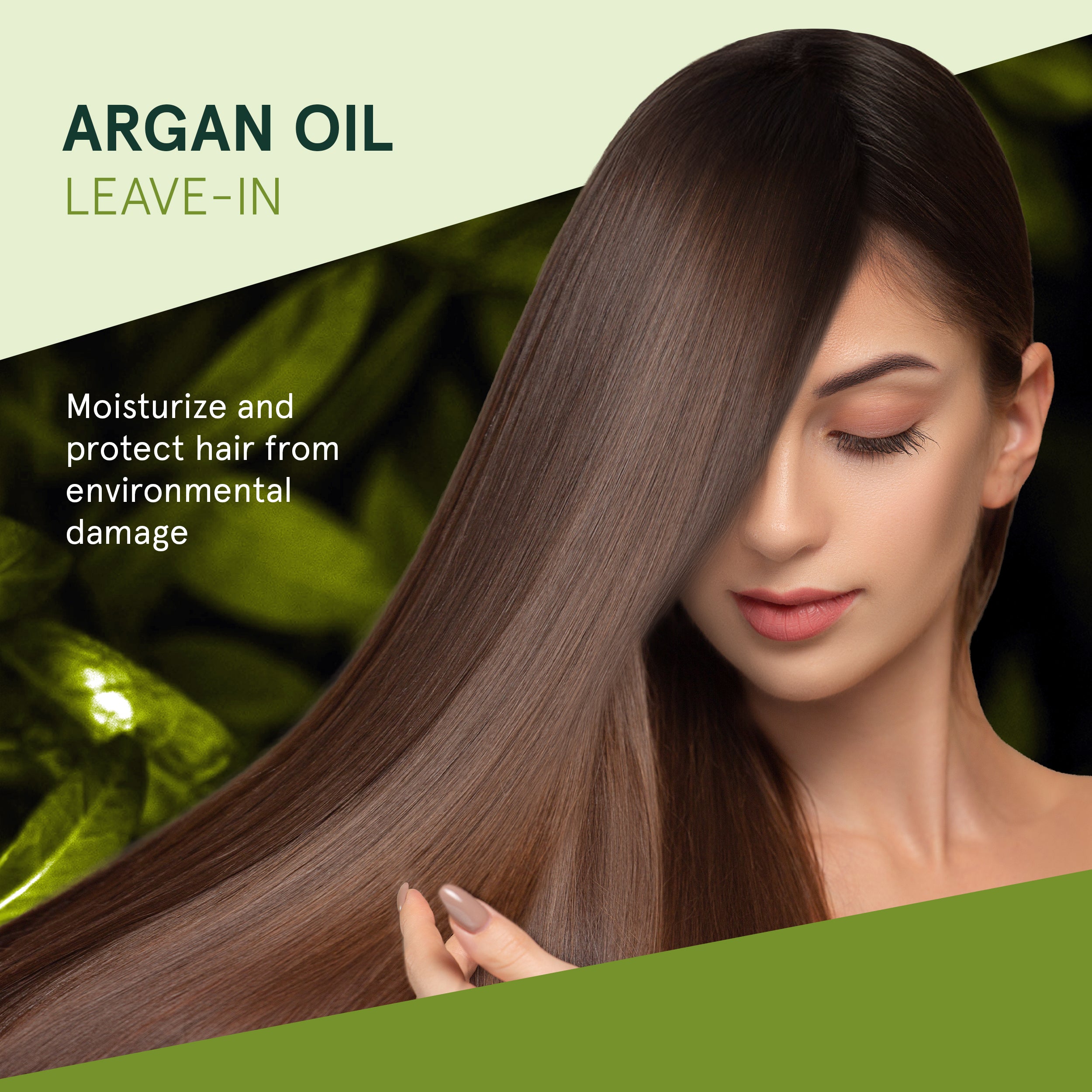Hydrating leave-in treatment for dry and dull hair with argan oil, jojoba oil, and cocoa butter