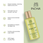 INOAR Argan Oil Serum for repair, daily hydration, frizz control, and shine for all hair types