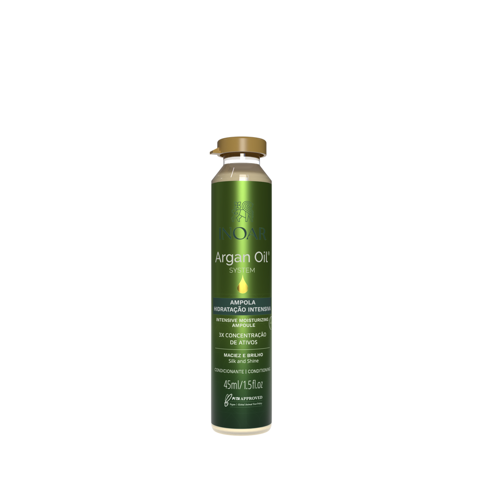 INOAR Argan Oil System Super Ampoule for deep hydration and hair repair