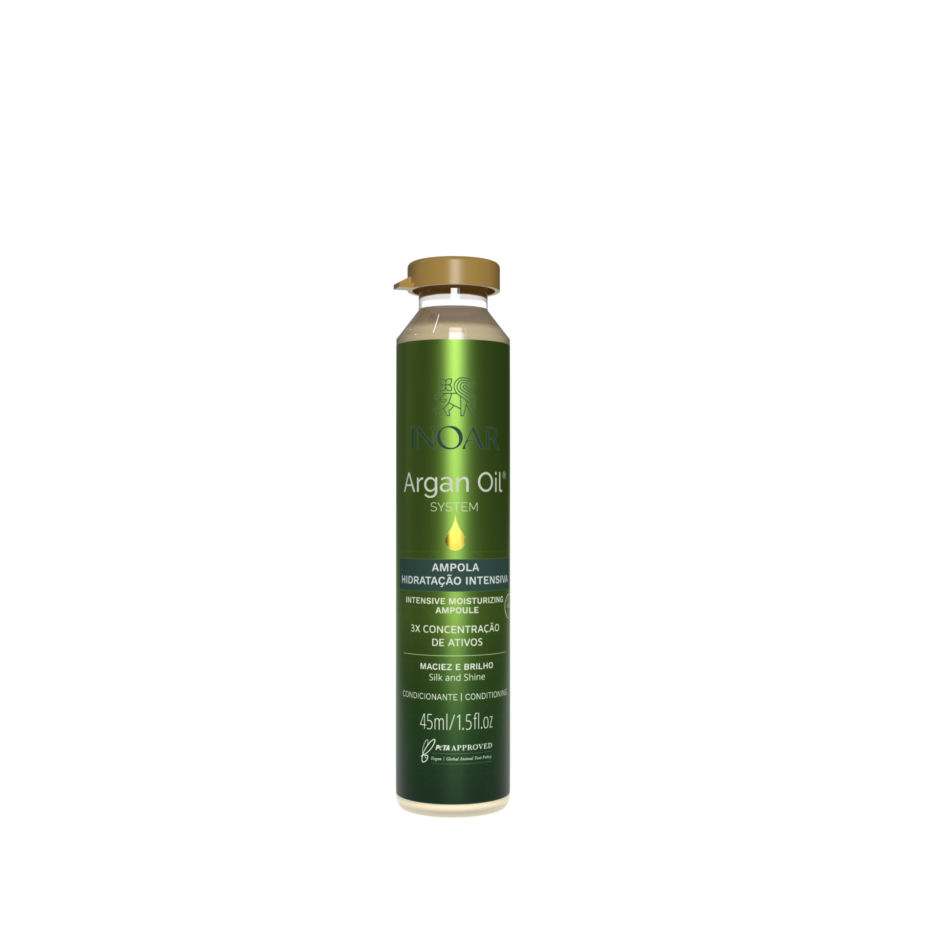INOAR Argan Oil System Super Ampoule for deep hydration and hair repair