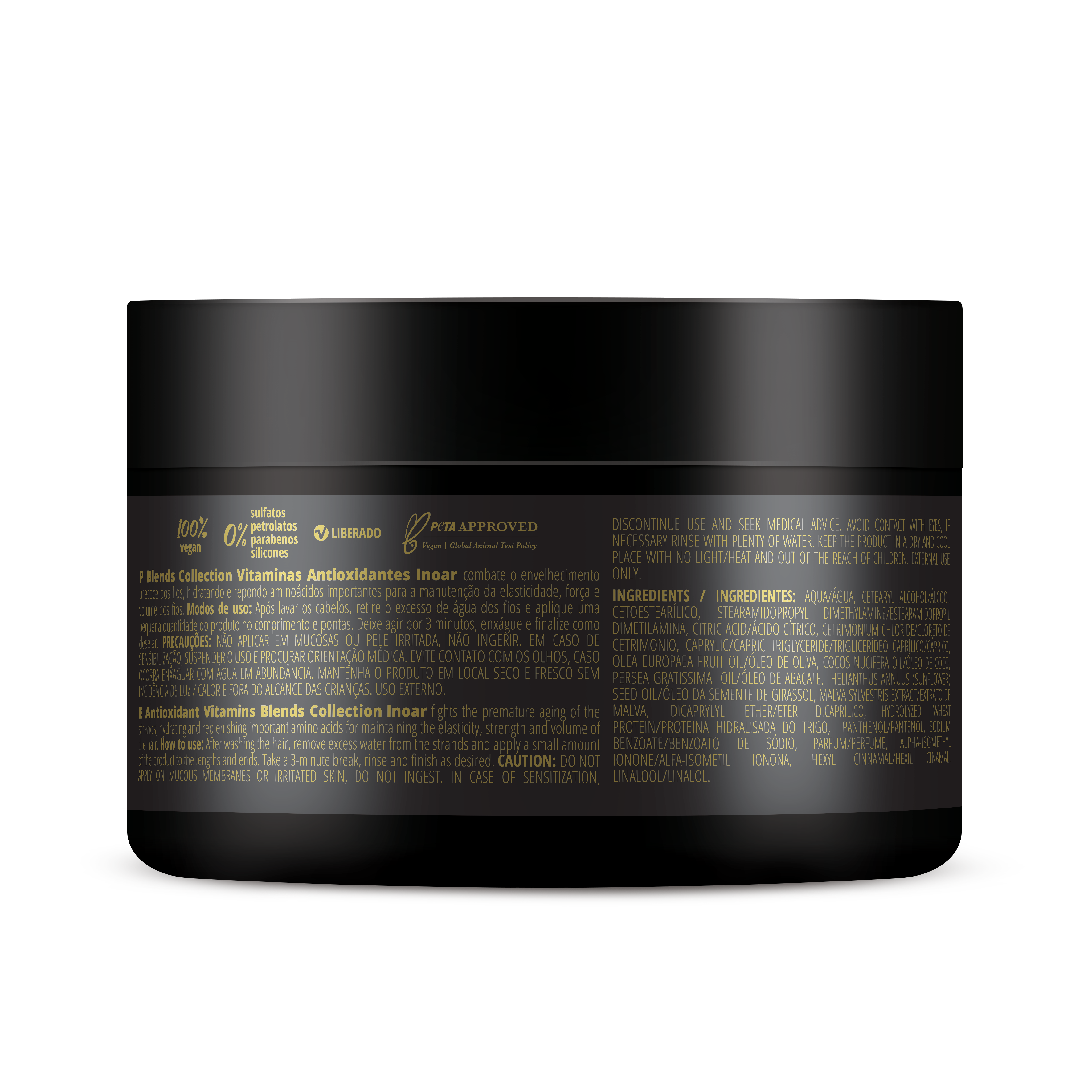 INOAR Blends Hair Mask close-up for nourishment and shine