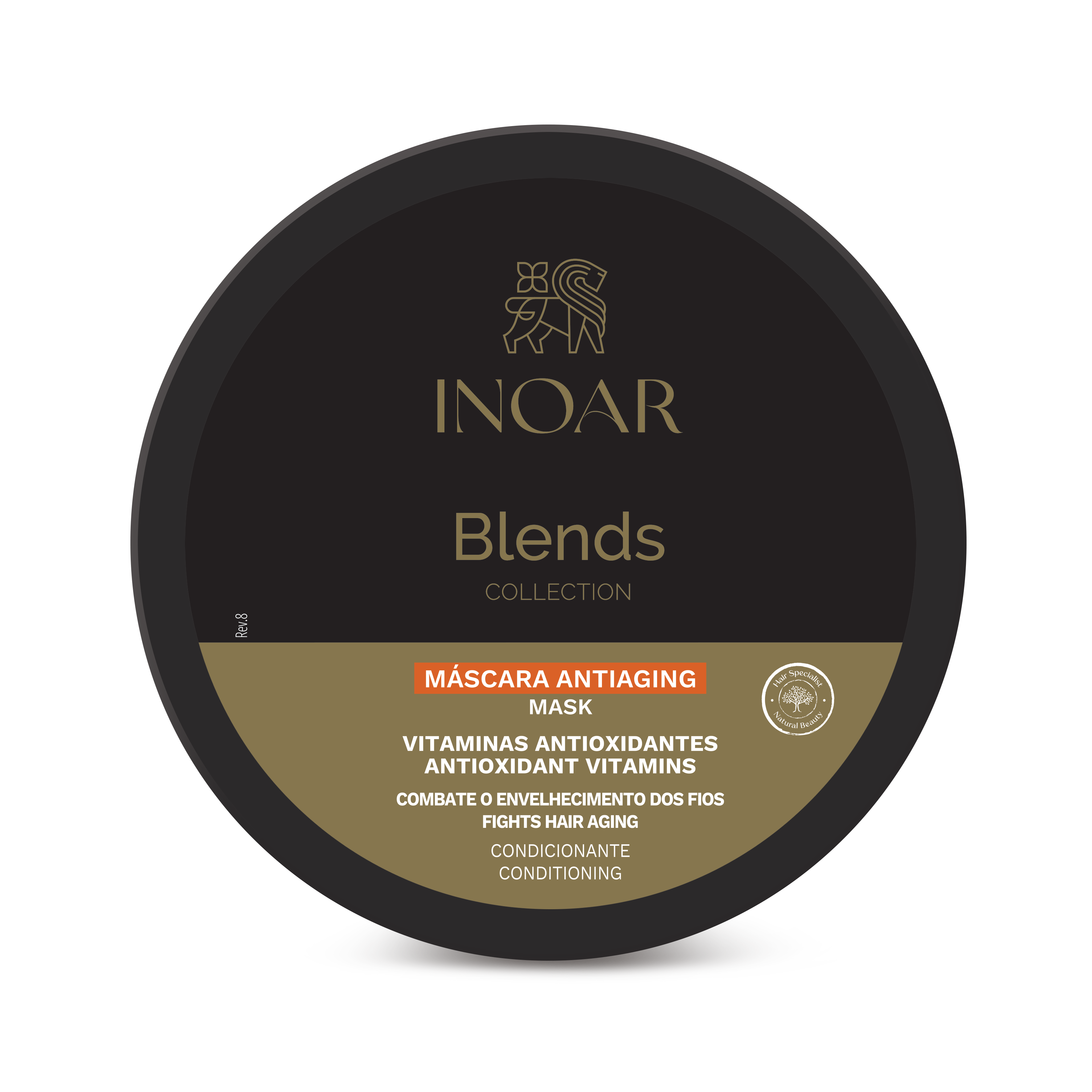 INOAR Blends Hair Mask. Deep hydration hair care treatment for softness and intense shine