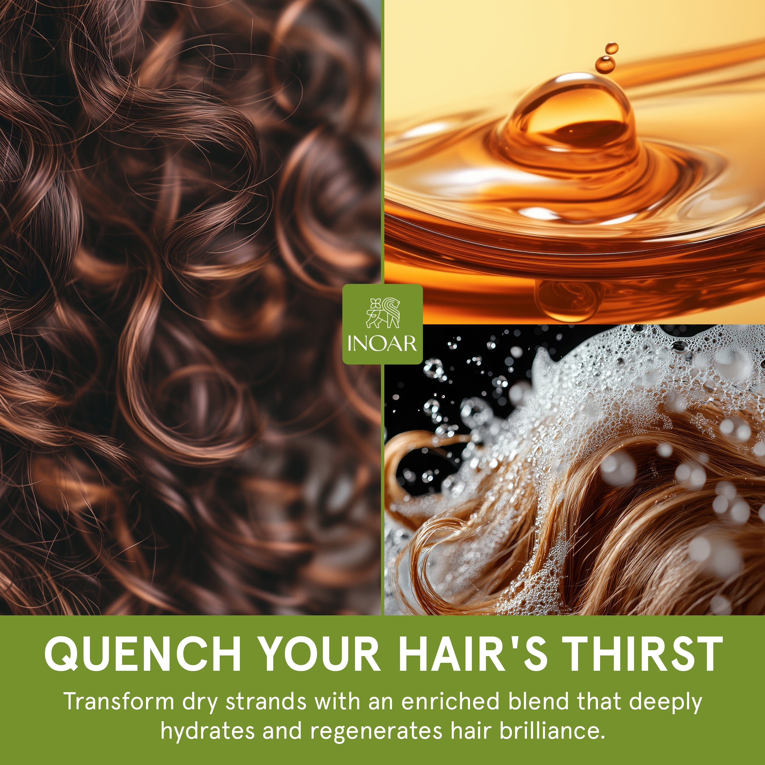 INOAR Blends. Deep conditioning hair treatment with Vitamin C for dry damaged hair