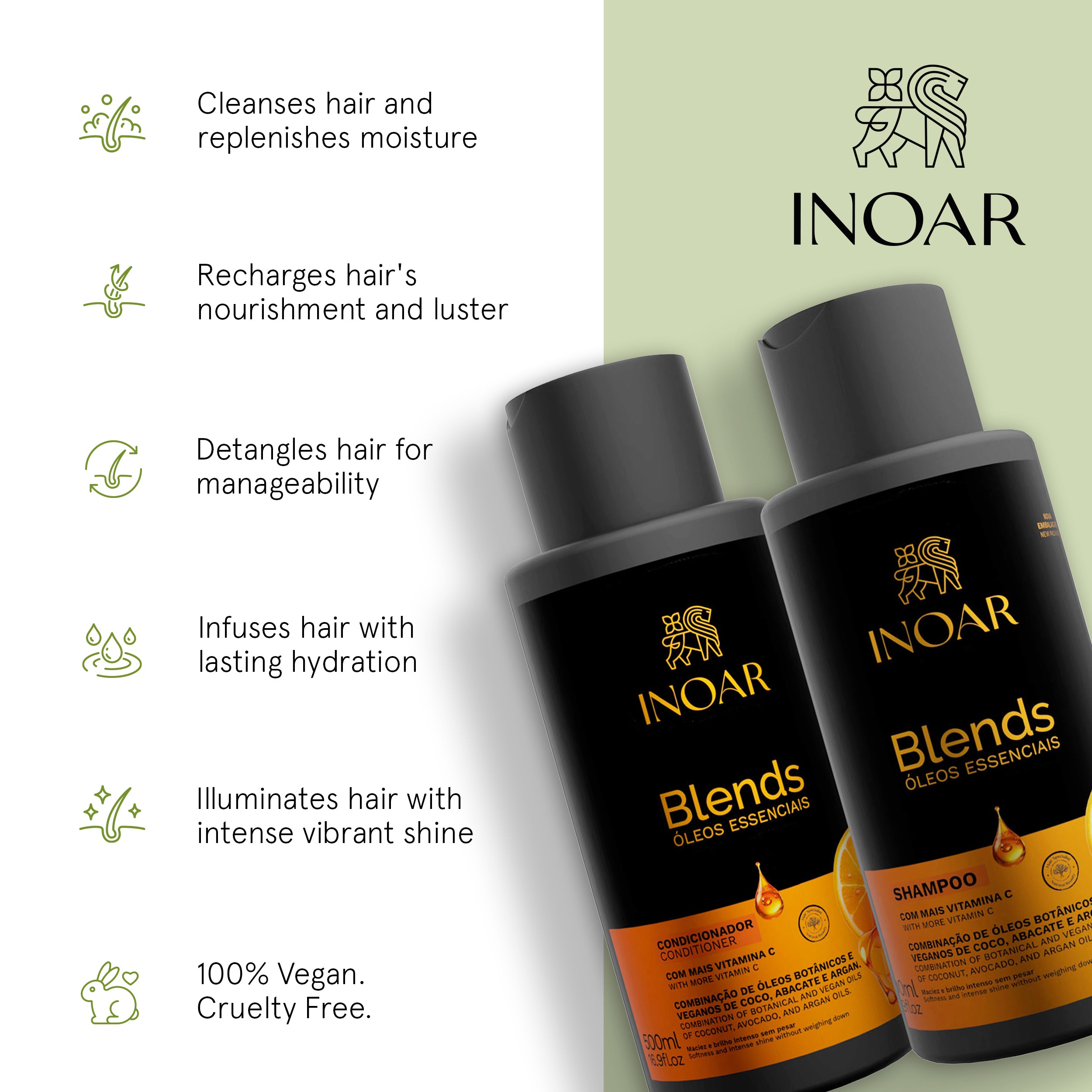 Professional shampoo and conditioner for dry and dehydrated hair