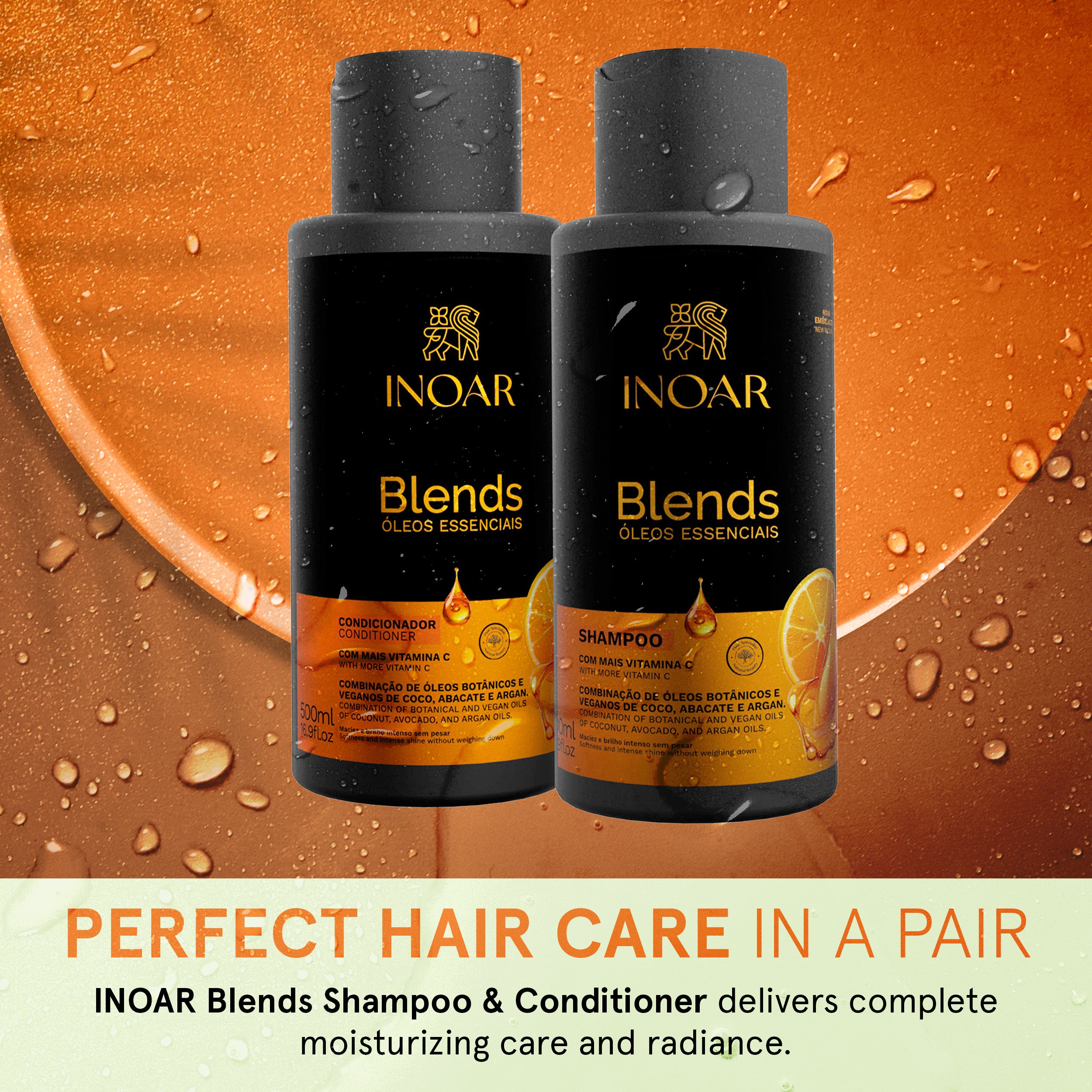 Hair care duo with coconut and olive oils for hydration and softness