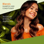 INOAR Blends Shampoo and Conditioner Kit. Daily hair hydration treatment for dry and dehydrated hair