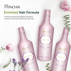 Botox. Hair smoothing system with proteins, glossing agents, collagen, and keratin