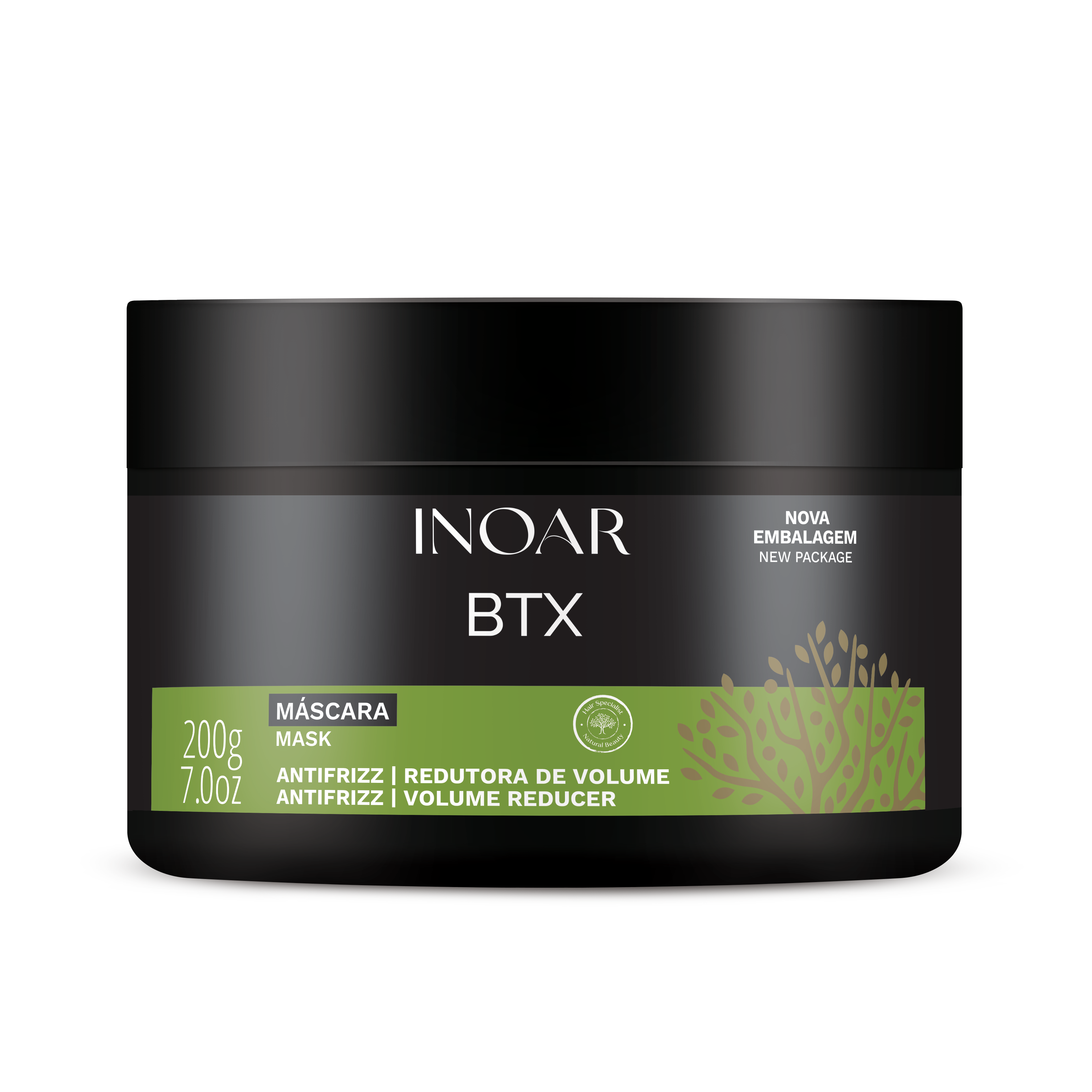 INOAR BTX Anti-Frizz & Volume Reducing Mask for smoothing and hydration