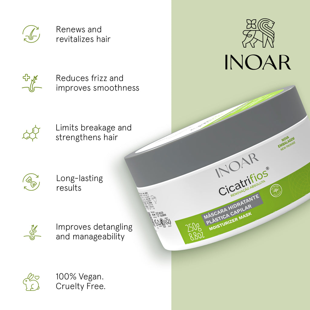 Progressive volume reducing hair mask for damaged hair