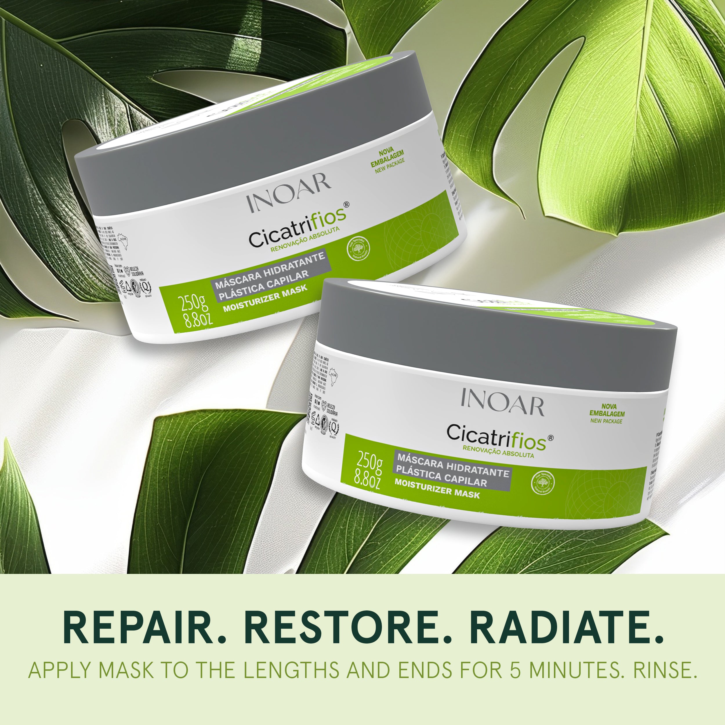 Deep hydration hair treatment for smooth manageable hair