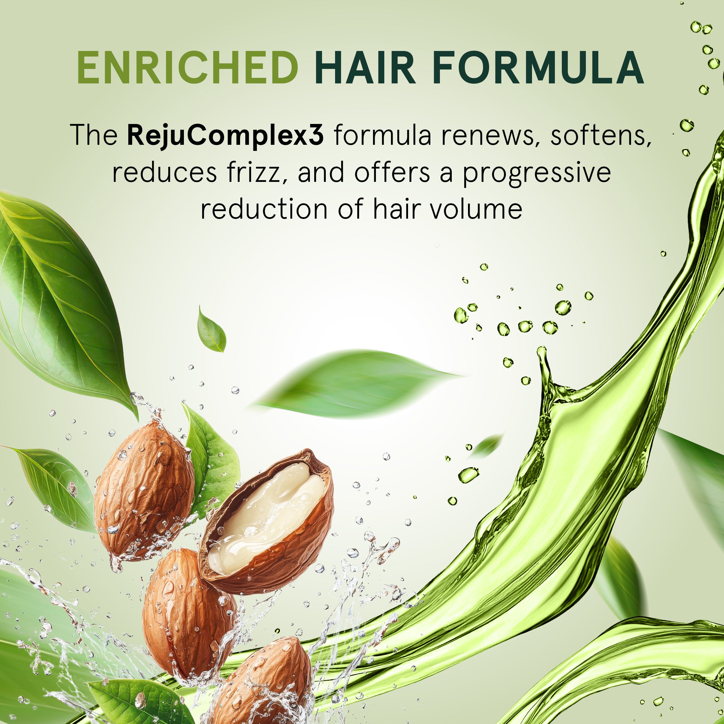 Anti-frizz INOAR Cicatrifios with RejuComplex3 and argan oil for progressive reduction of hair volume
