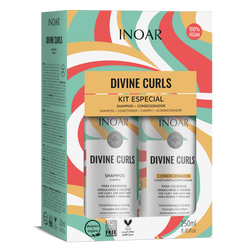 INOAR Divine Curls Kit (Shampoo + Conditioner)