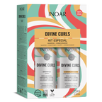 INOAR Divine Curls Shampoo and Conditioner Kit for curly and wavy hair hydration