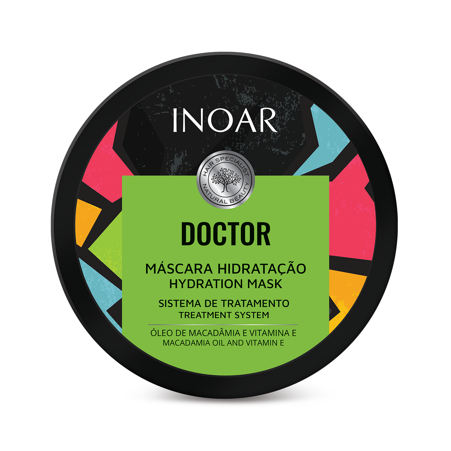 INOAR Doctor Hydration Mask. Aloe vera hair treatment for shine and hydration
