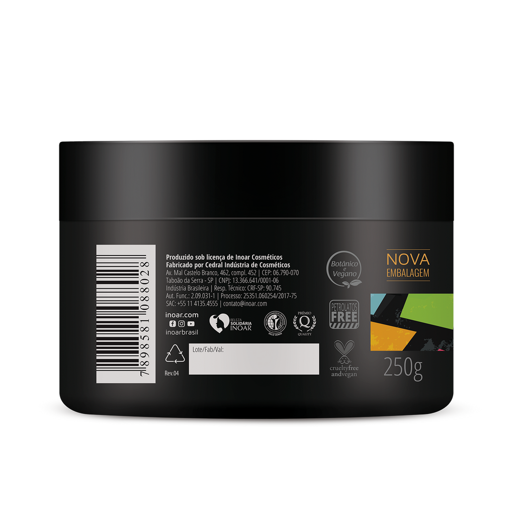 Nourishing hair mask with cocoa butter and murumuru butter.