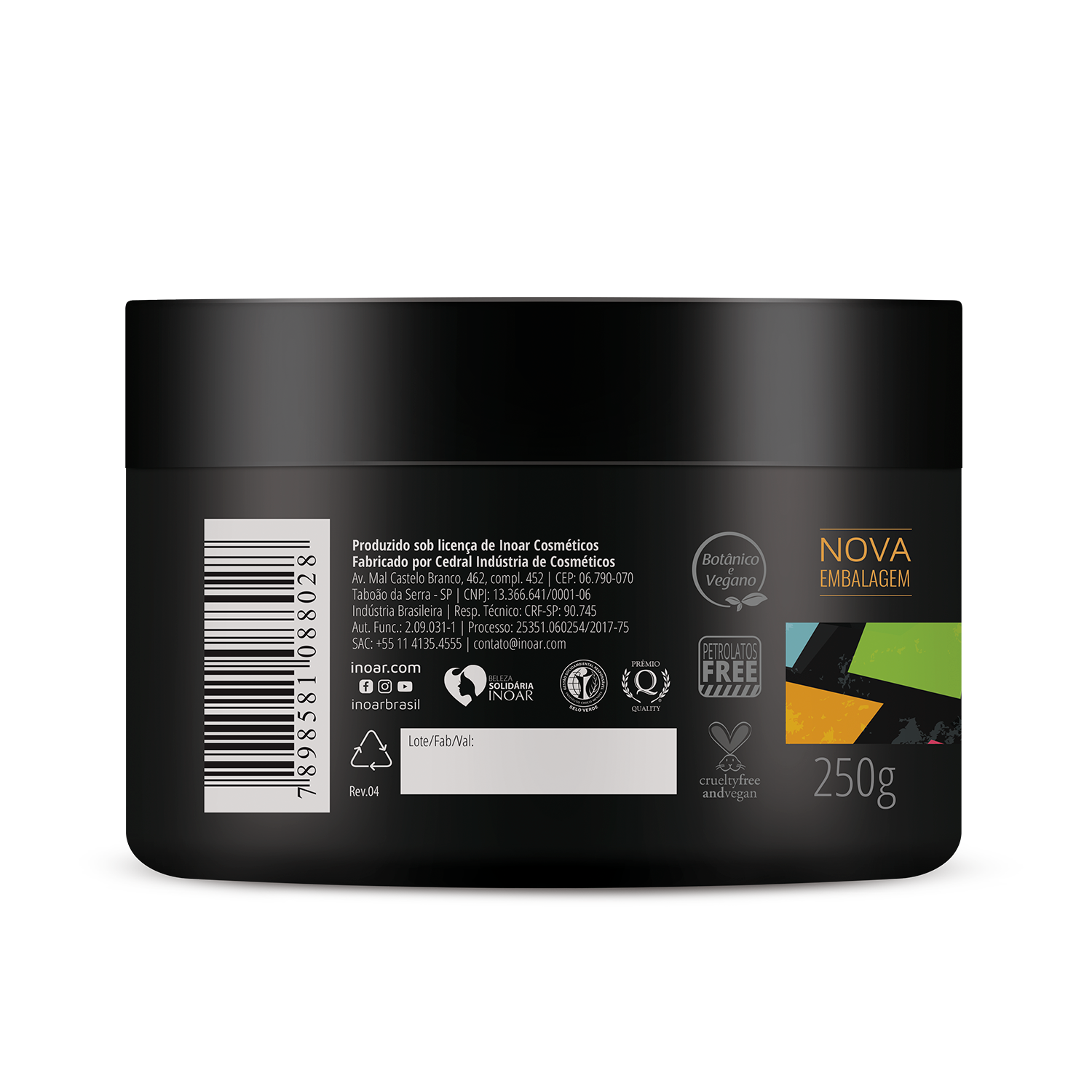 Nourishing hair mask with cocoa butter and murumuru butter.