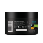 Vegan strengthening hair treatment for damaged hair. Reconstruction mask for elasticity and softness