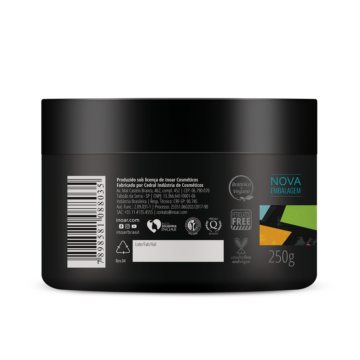 Vegan strengthening hair treatment for damaged hair. Reconstruction mask for elasticity and softness