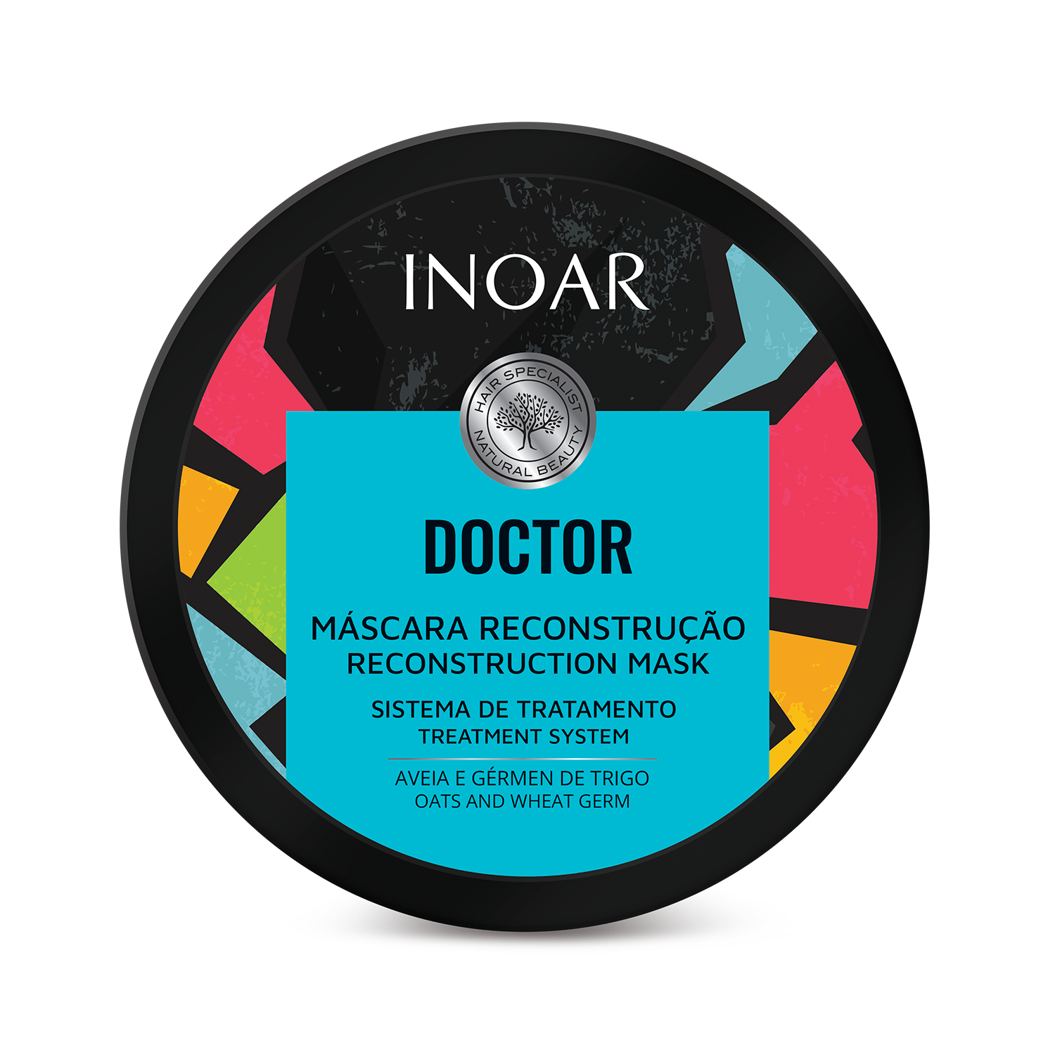 INOAR Doctor Reconstruction Mask. Weekly protein hair mask for stronger healthier-looking hair