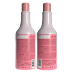 Hair care duo with glycolic acid and vegan ingredients for deep hydration and mirror-like shine