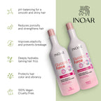 Glycolic acid shampoo and conditioner for deep daily hydration and shine enhancement