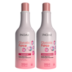 INOAR Glycolic Force Shampoo and Conditioner Kit for deep hydration and super shine for dull hair