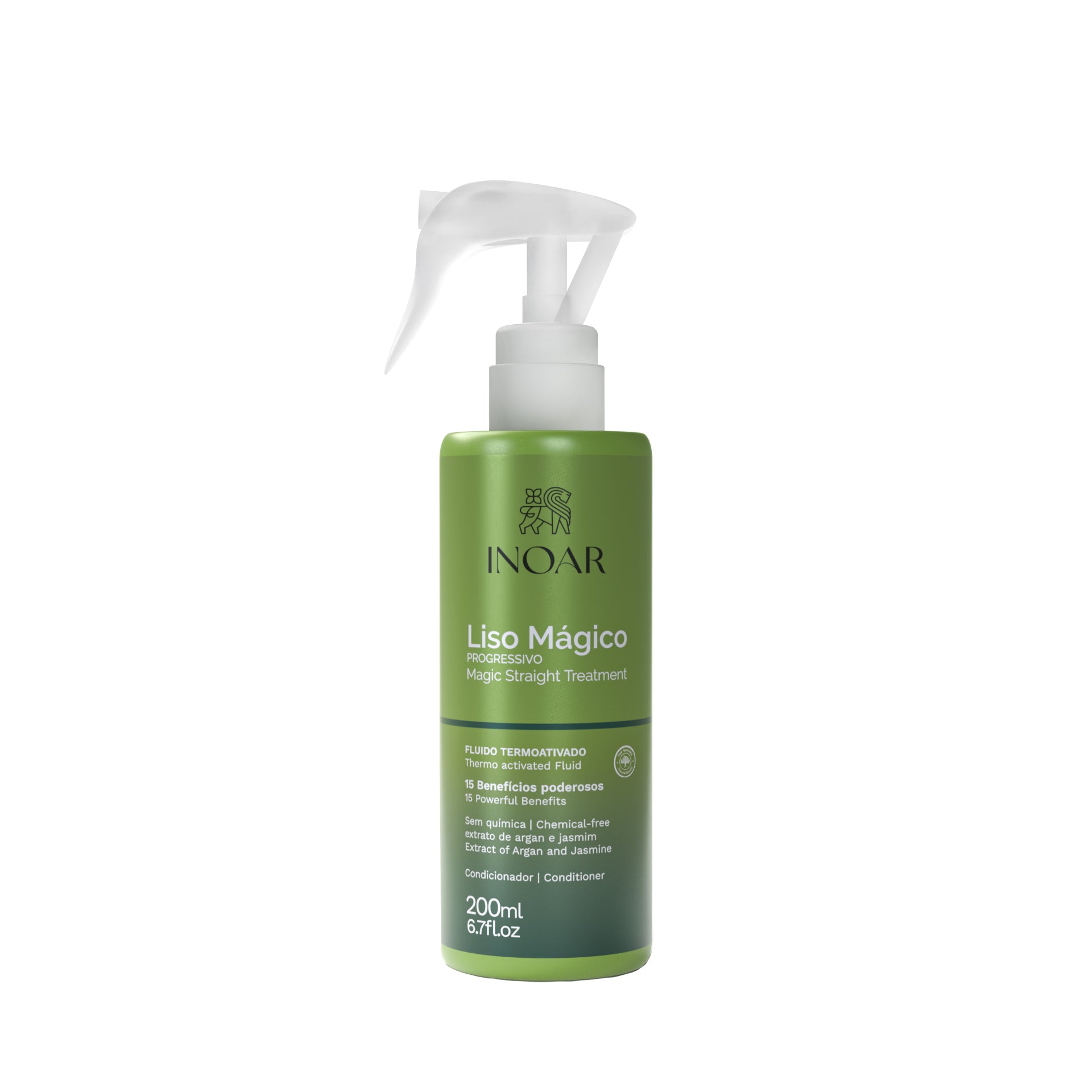 INOAR Magic Straight Fluid – Heat Protection, Frizz Control & Hydration with Argan Extract for Dry & Damaged Hair