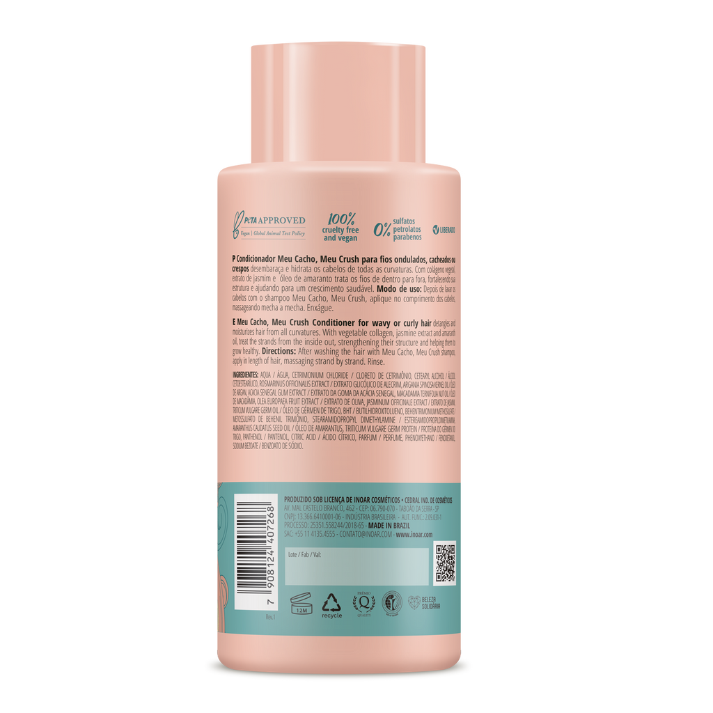 INOAR My Curl My Crush conditioner bottle close-up