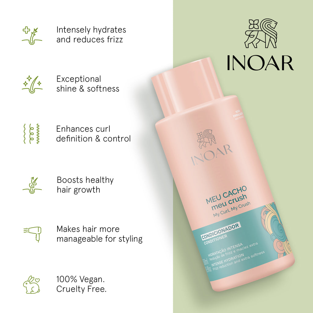 Hydrating conditioner for wavy, curly, coily, and afro hair.
