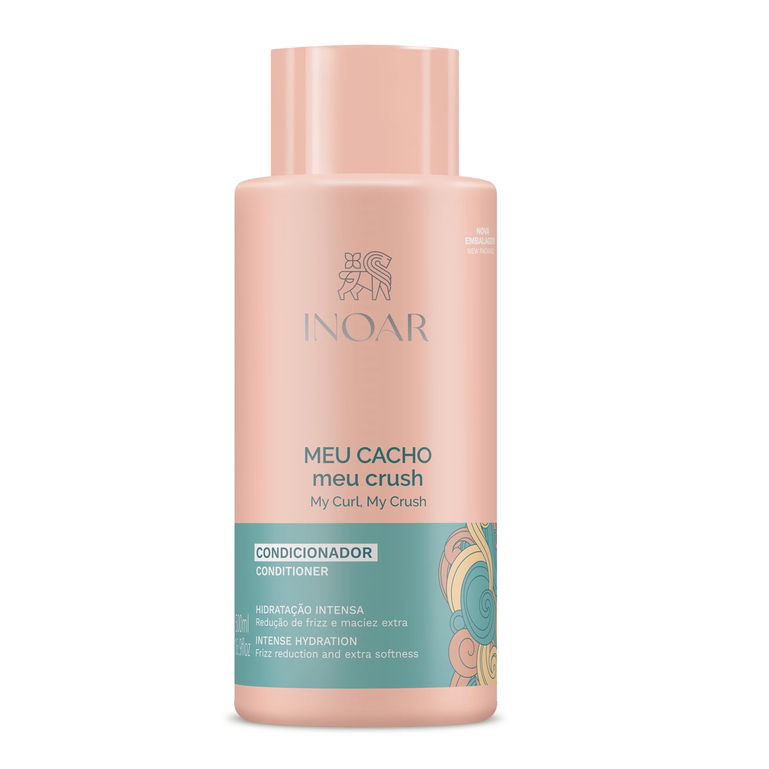 INOAR My Curl My Crush Conditioner for curly hair hydration and softness