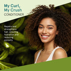 Curl conditioner for hydration, softness, shine, and frizz control